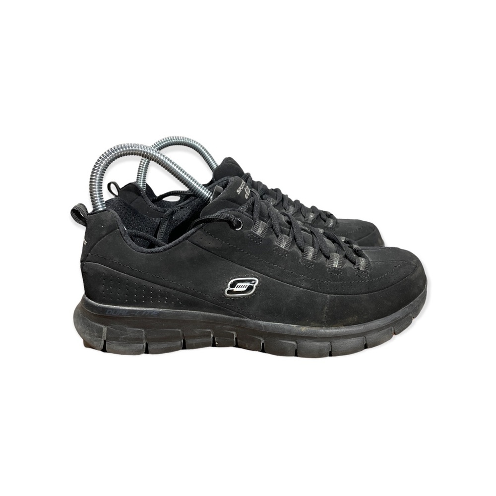 Skechers Womens Elite Synergy 11717EW Black Running Shoes Sneakers Size 7.5
